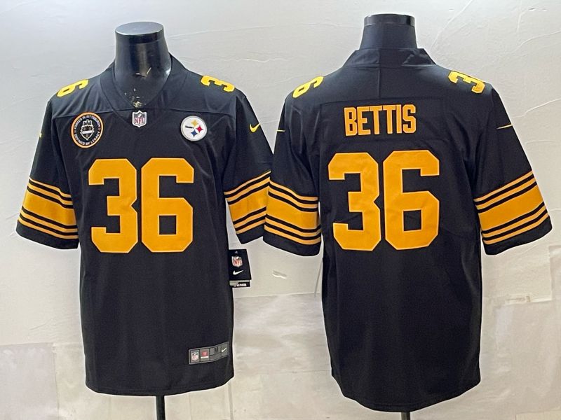 2026 Men Pittsburgh Steelers #36 Bettis Black Nike Limited NFL Jersey style 004->pittsburgh steelers->NFL Jersey